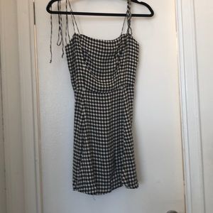 Reformation plaid mini dress